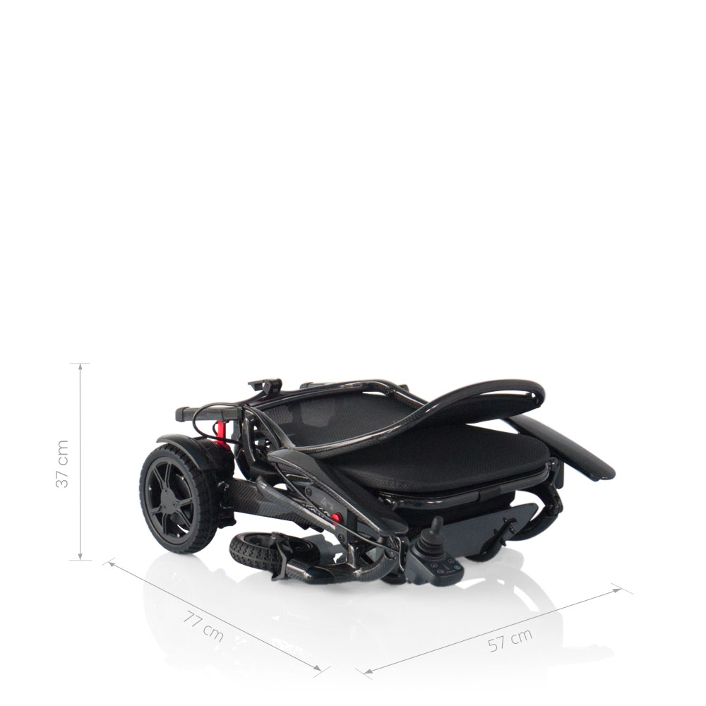 carrozzina elettronica carbon misure