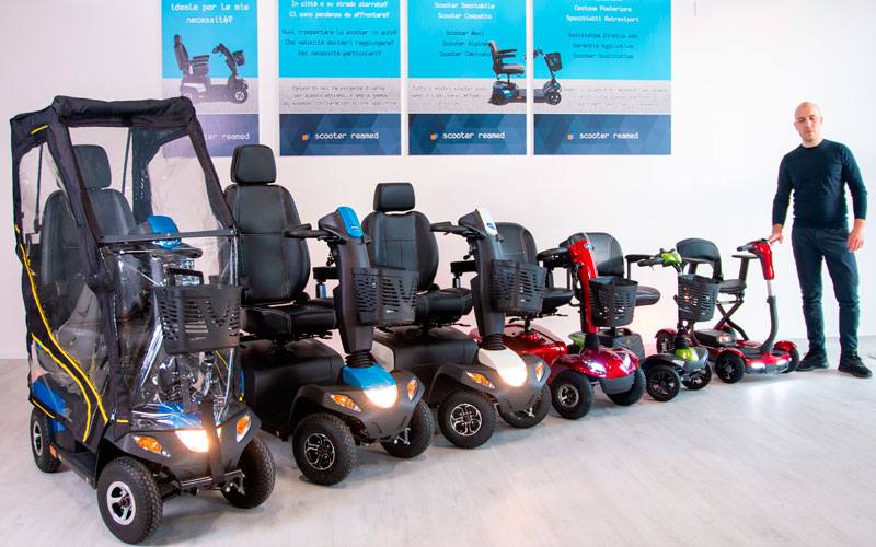 Showroom scooter per disabili