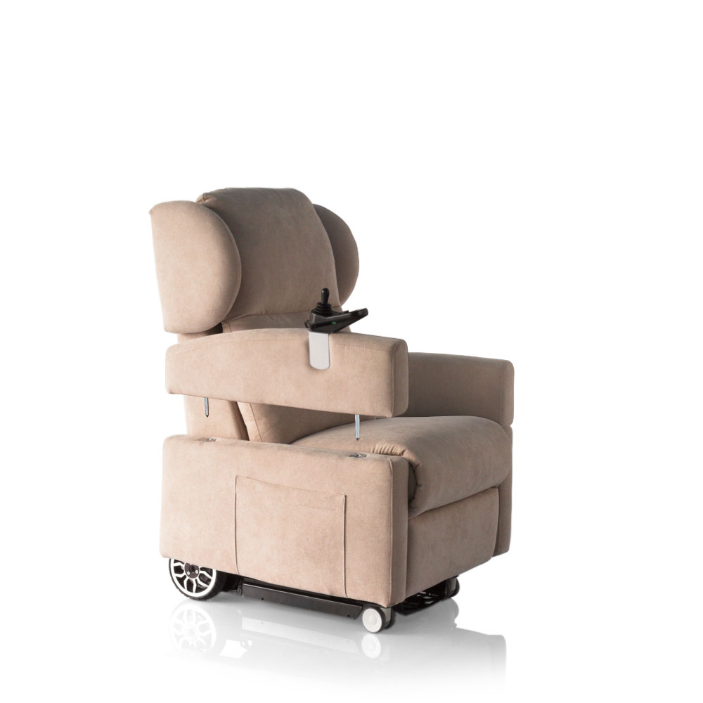 poltrona motorizzata con joystick movi