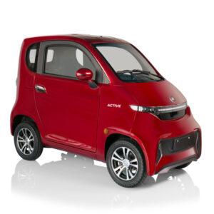 minicar elettrica senza patente active con manubrio